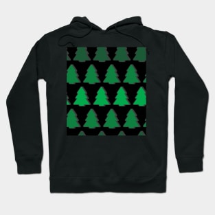 Green Christmas Tree Stripes Hoodie